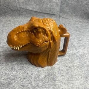 Jurassic Park World T-Rex Head Mug Cup Flip Top Lid Live Tour Tyrannosaurus Rex